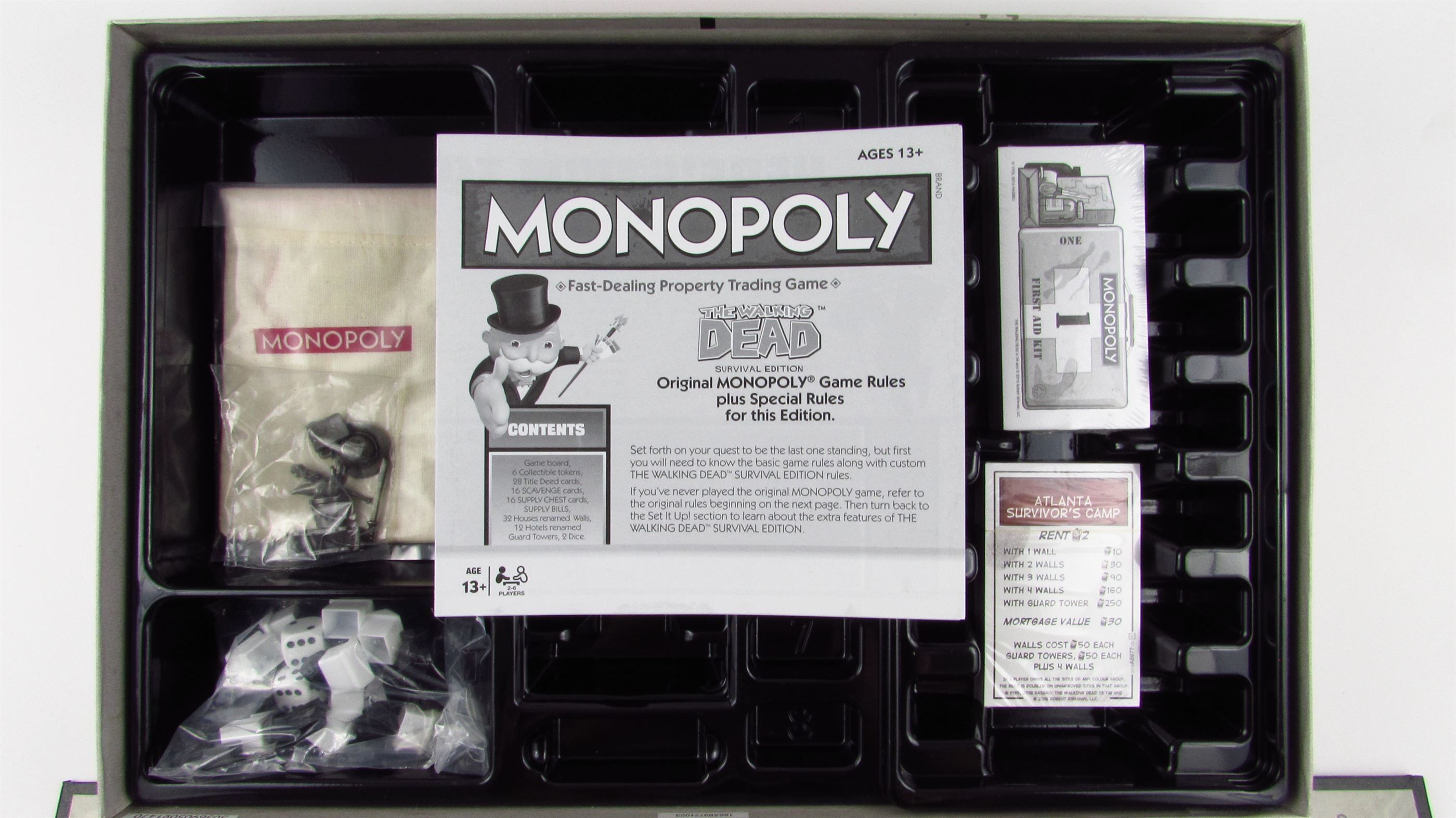 HASBRO - Monopoly - The Walking Dead Survival Edition - Gra Planszowa