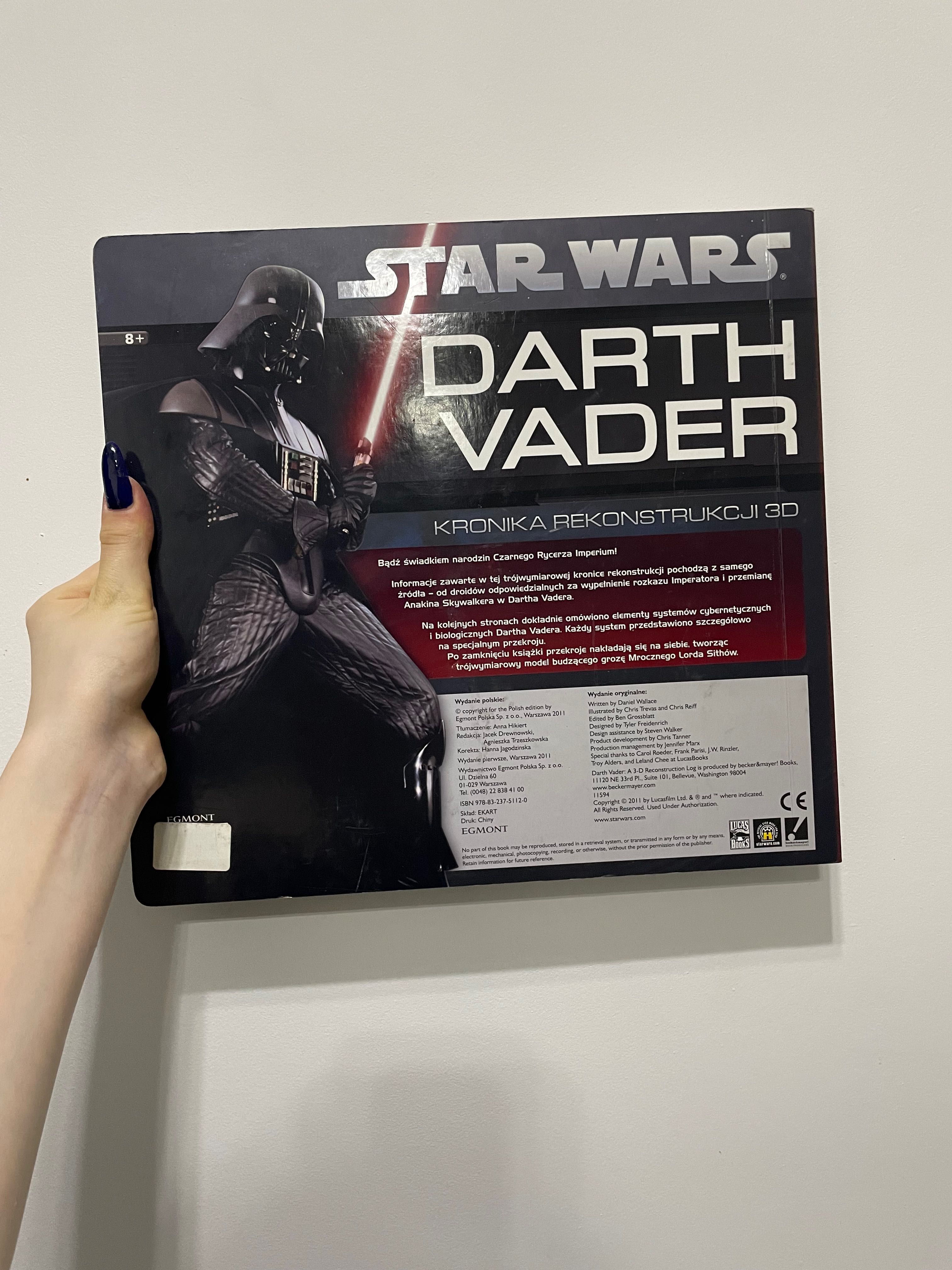 książka star wars darth vader- kronika rekonstrukcji 3D