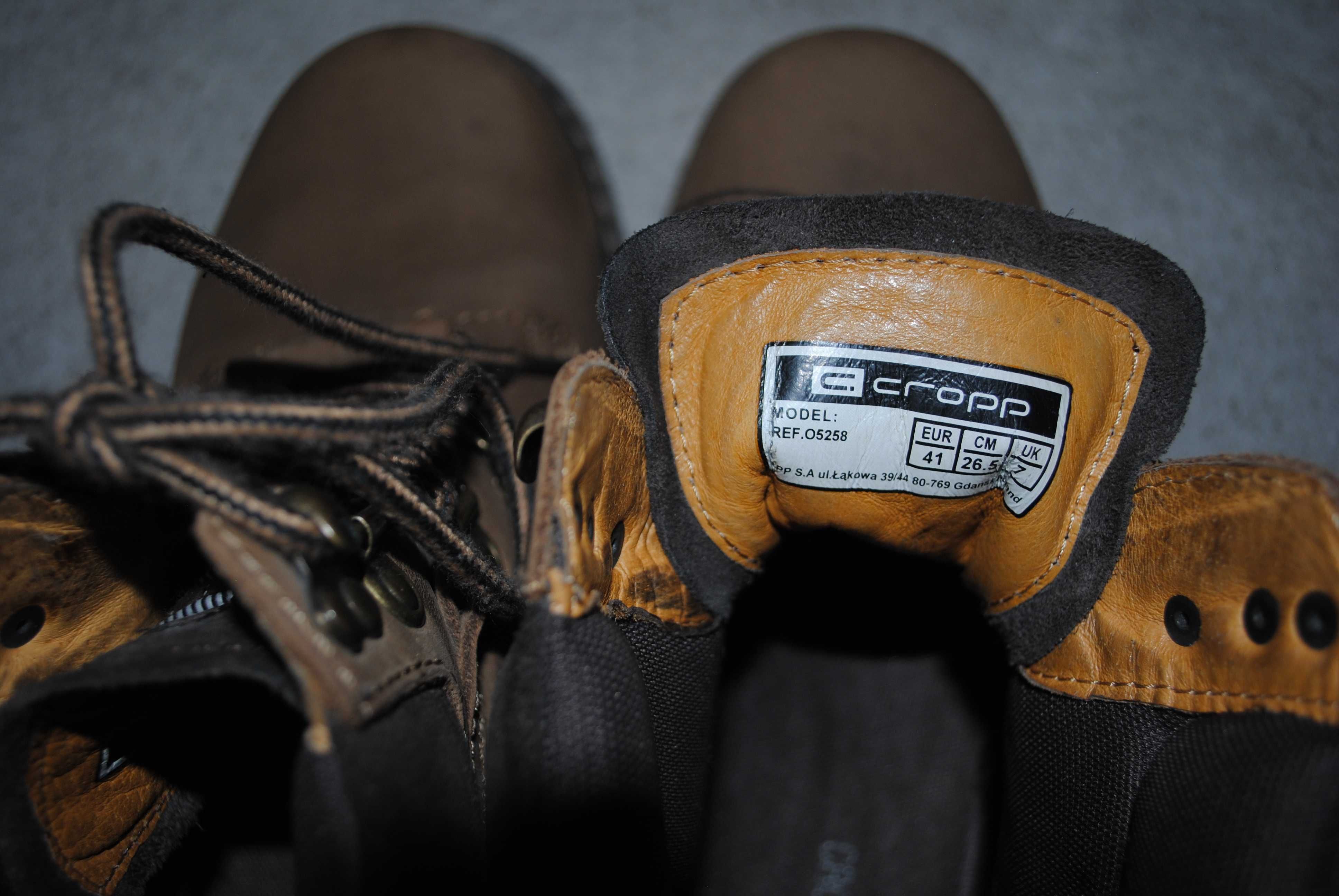 Trapery firmy CROPP roz 41 buty męskie stan IDEALNY