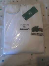 Sweater com capuz Lacoste & minecraft