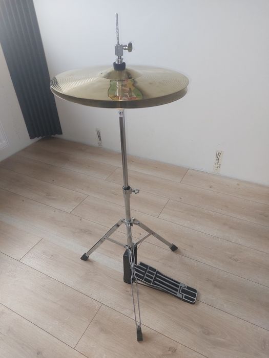 Statyw hihat z talerzami 14"