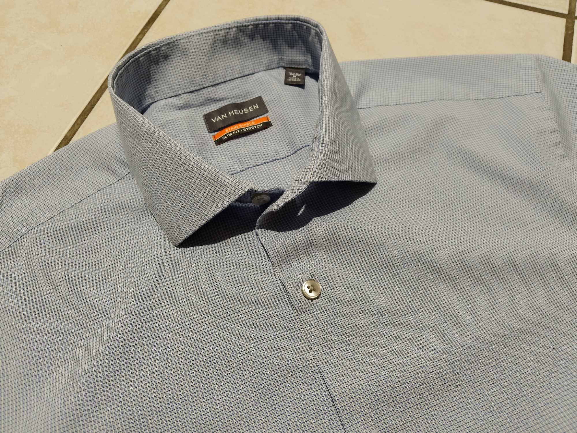 VAN HEUSEN USA - NOWA! Markowa Koszula Męska rozmiar M