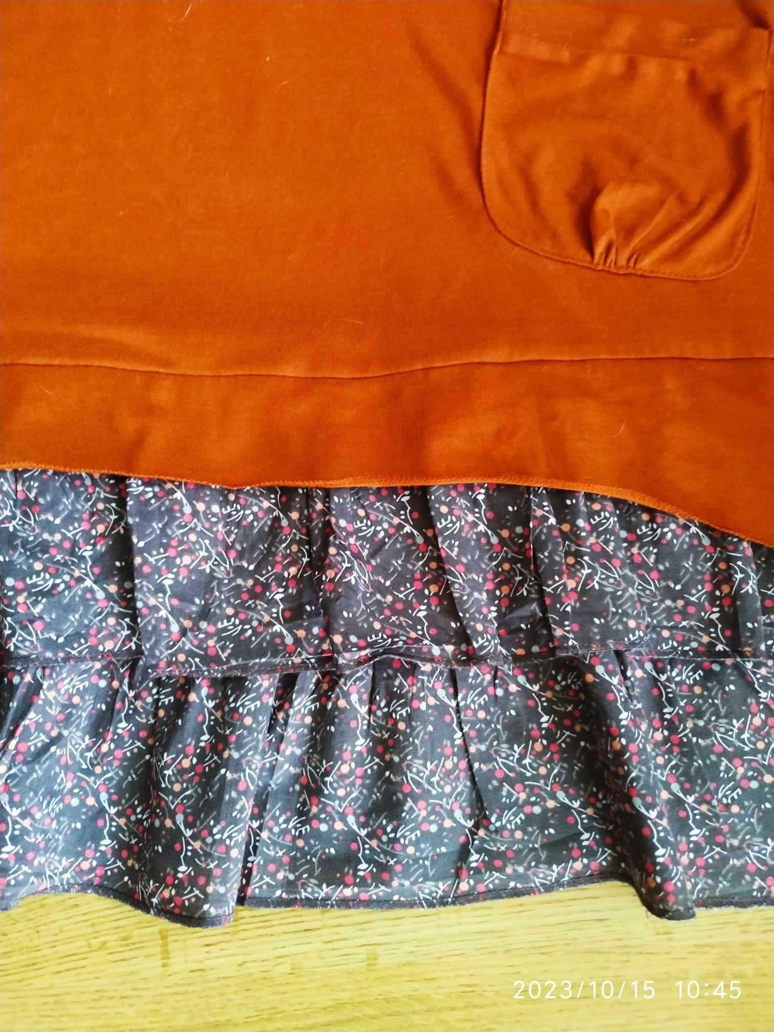 Sukienka tunika miedziana Rainbow 40/42 L/XL