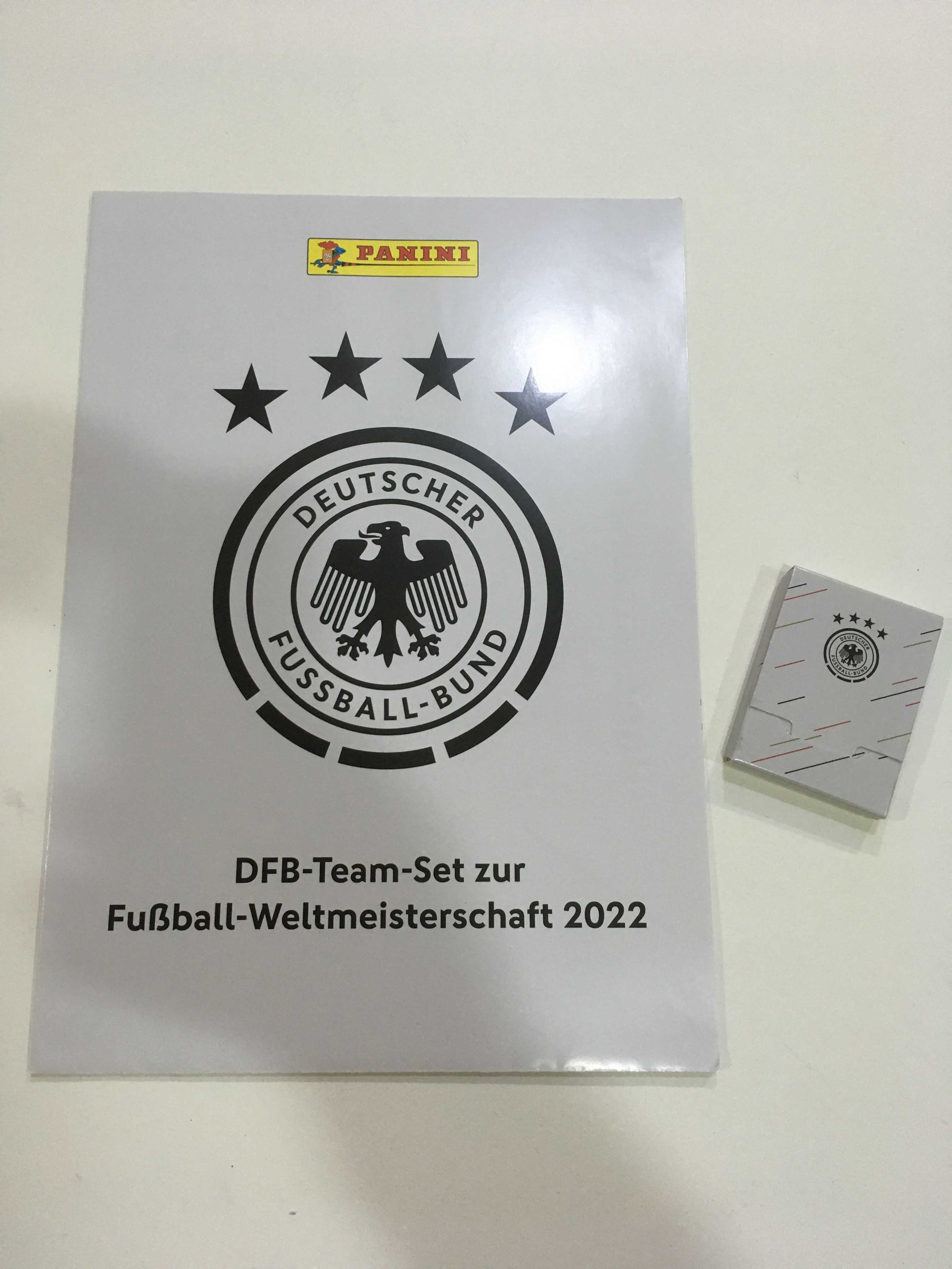 Set cromos da seleção Alemanha da caderneta Mundial Qatar 2022