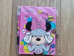 Różowy pamiętnik notes z Myszką Minnie z kłódką i kluczykami + gratis
