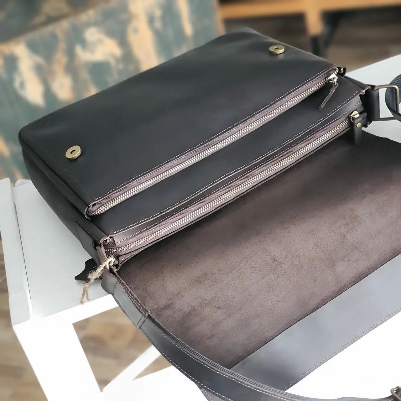 Сумка для ноутбука кожаная шкіряна портфель чоловічий мужская чемодан
