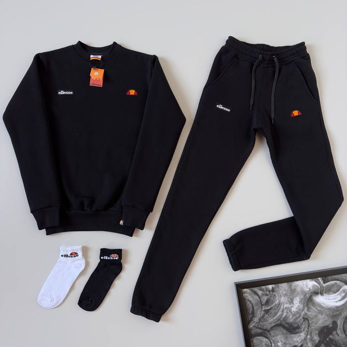 Чоловічий зимній спортивний костюм еліс на флісі Ellesse XS,S,M,XL,XXL