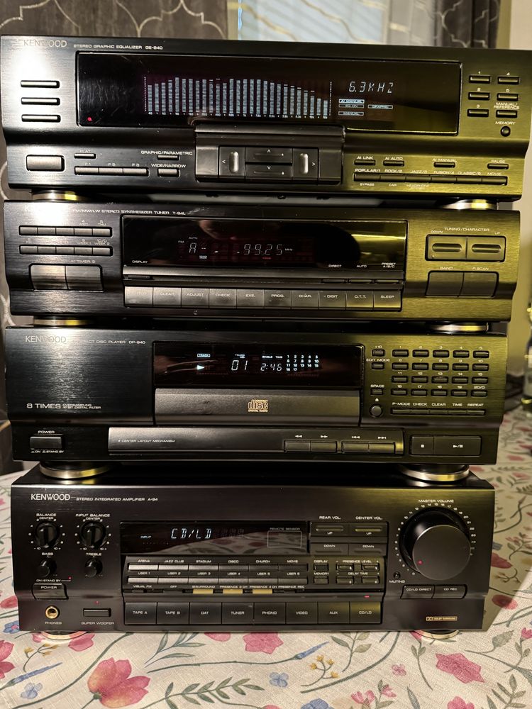 Kenwood MIDI GE-940 T-94L DP-940 A-94 Wieża Zestaw Pilot!