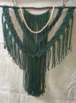 Painel feito em macrame