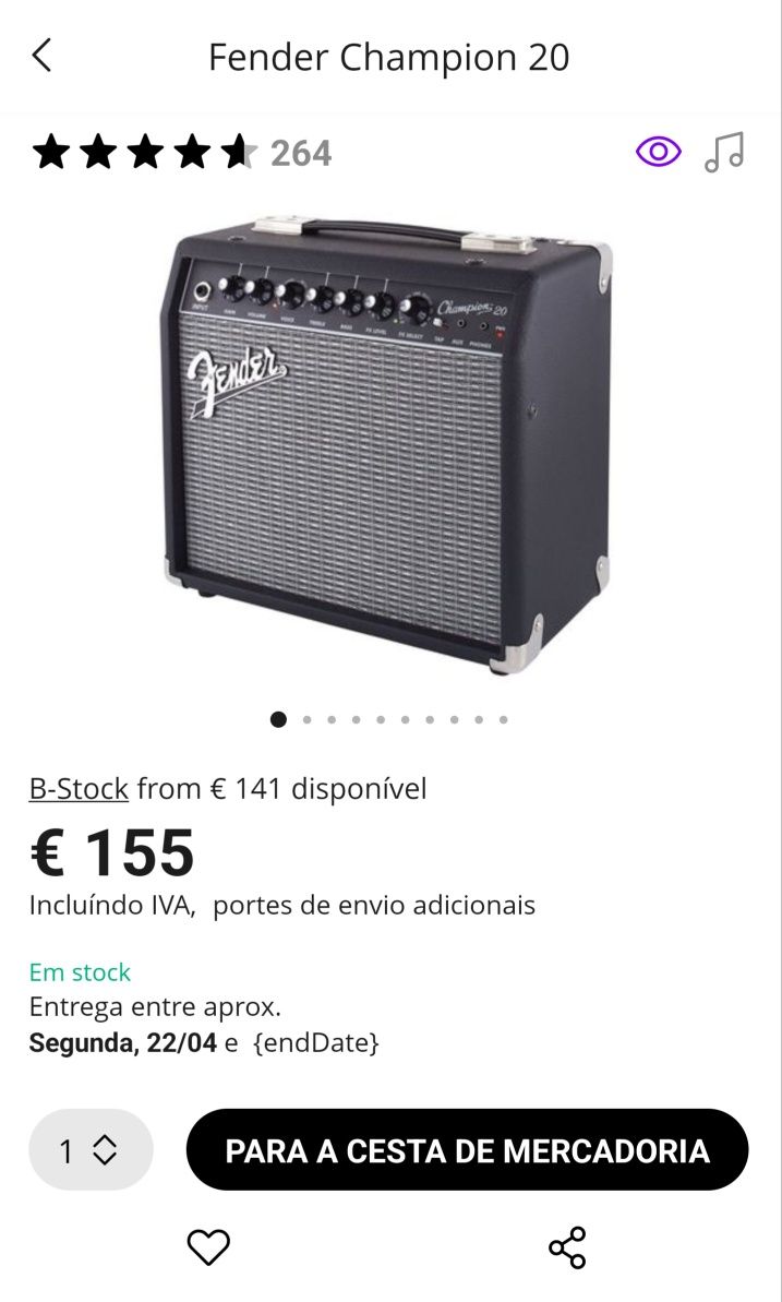 Amplificador - Fender Champion 20