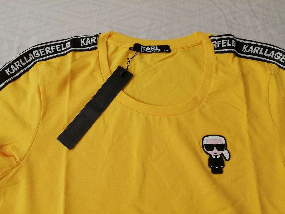 NOWA damska koszulka Karl Lagerfeld t-shirt KL bluzka ikonik xxl 44