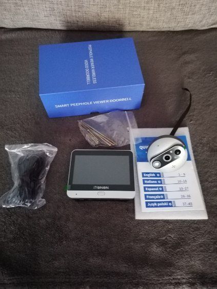 Tuya smart wizjer 4,3 calowy LCD z kamerą.