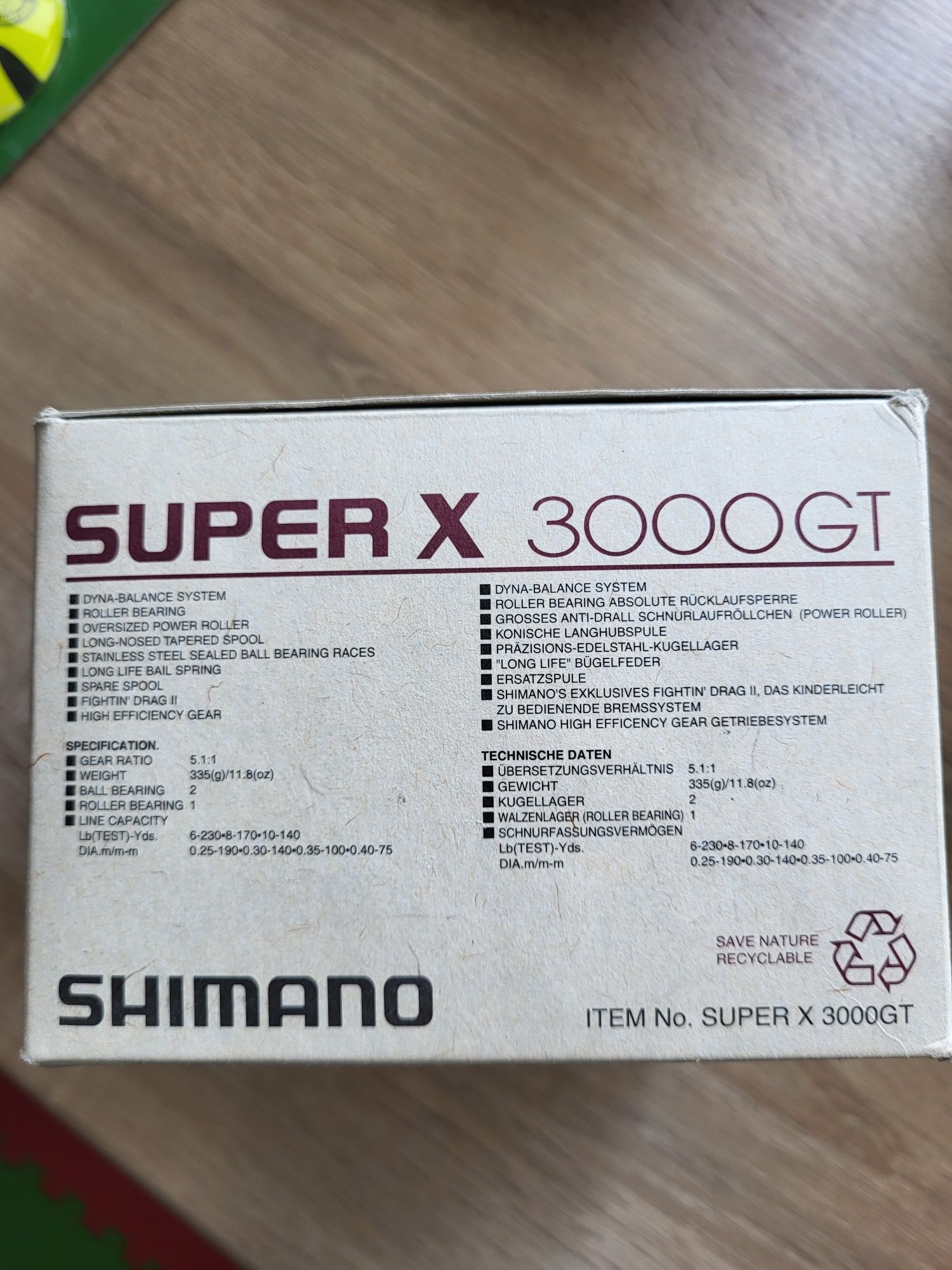 Shimano Super X, 3000 GT. Nowy komplet.