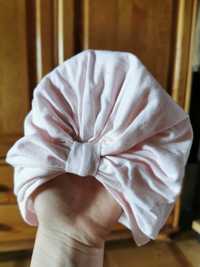 Nowy turban z cieniutkiej bawelny 0-6 m-cy