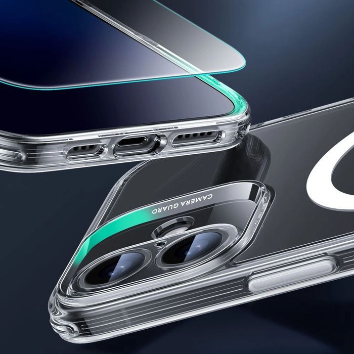 Etui ESR Classic Pro Set Halolock MagSafe na iPhone 16 - przezroczyste