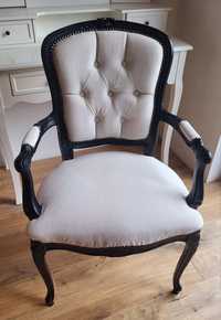 Fotel Ludwikowski krzesło rzeźbione antyk po renowacji
