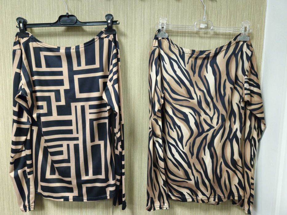 Bluzka Miss City r. L czarna, brąz dekolt !!!