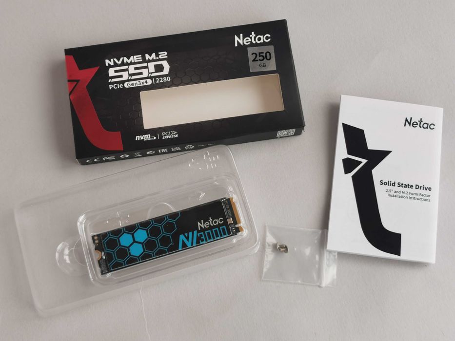 SSD Netac NV3000 256 GB M.2 2280 NVMe SSD PCIe Gen3x4
