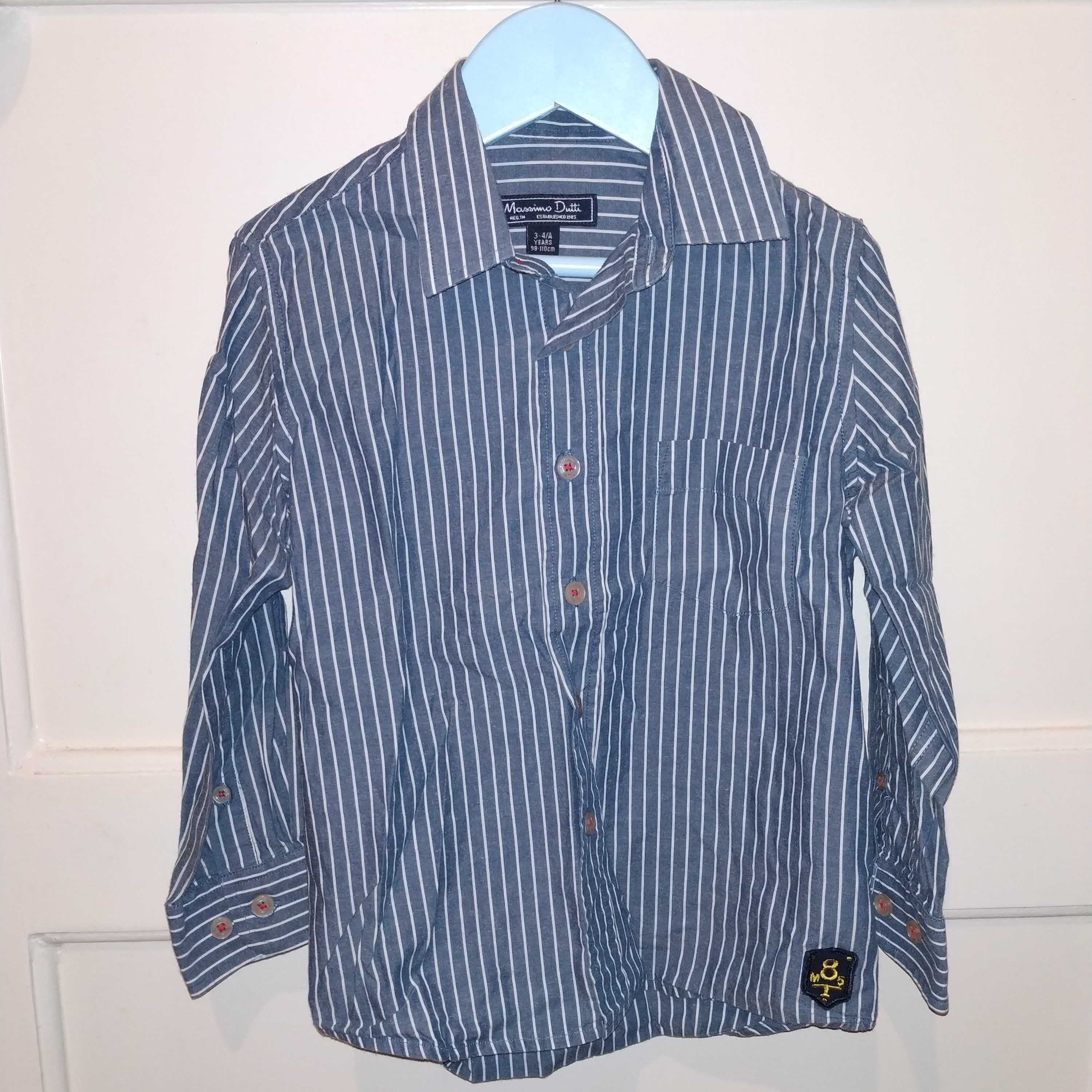 Camisa Massimo Dutti azul tamanho 3-4 anos