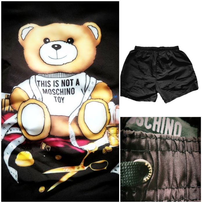 Spodenki Szorty Kąpielowe Plażowe Moschino czarne