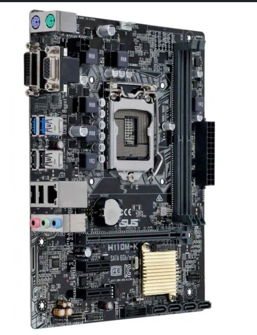 Комплект i5-7400 + H110M + БЖ 400W | Робочий | Готовий до роботи