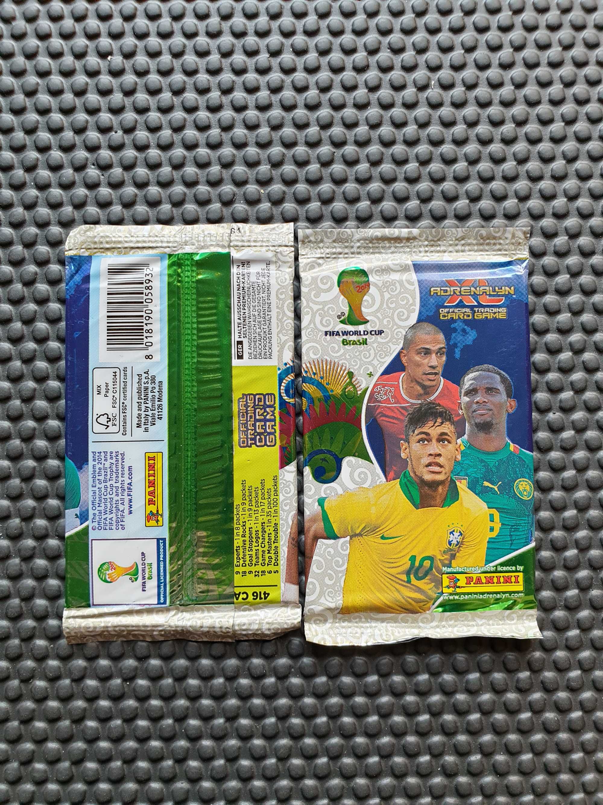 Saszetki z kartami z FIFA WorldCup Brasil 2014 PANINI 10 saszetek