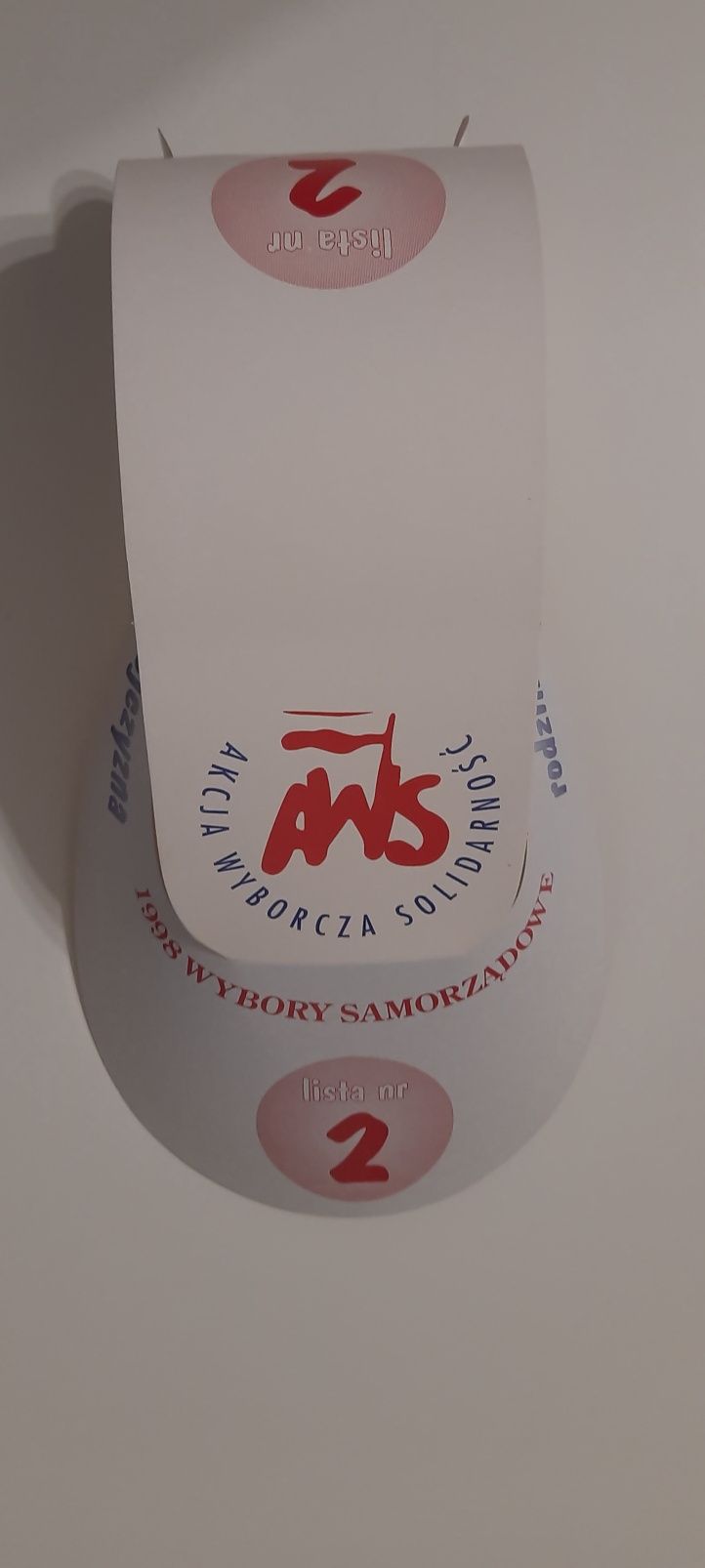 Solidarność-AWS -gadżet wyborczy -czapeczka.