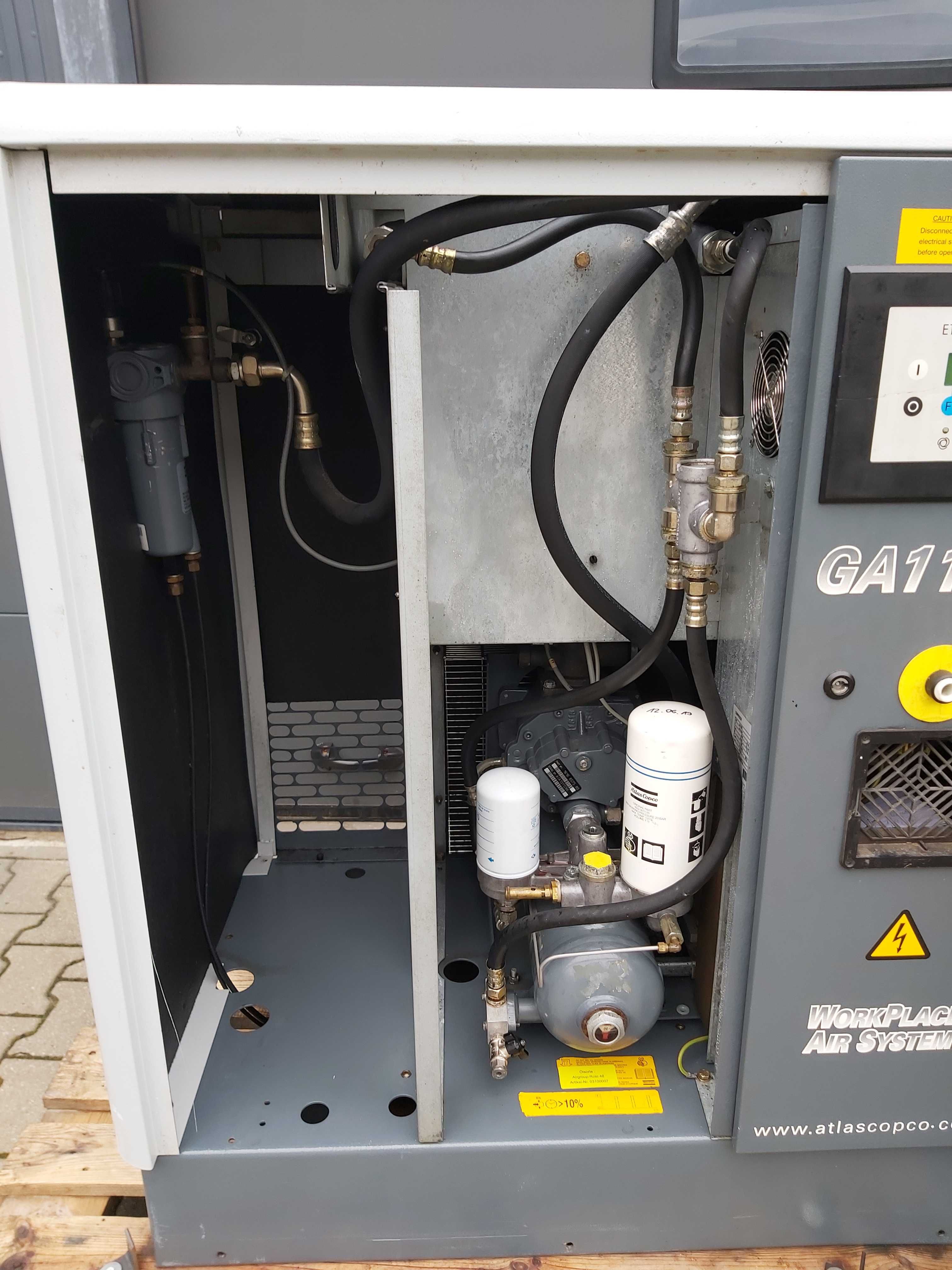 Sprężarka Kompresor Śrubowy ATLAS COPCO 11 KW VSD