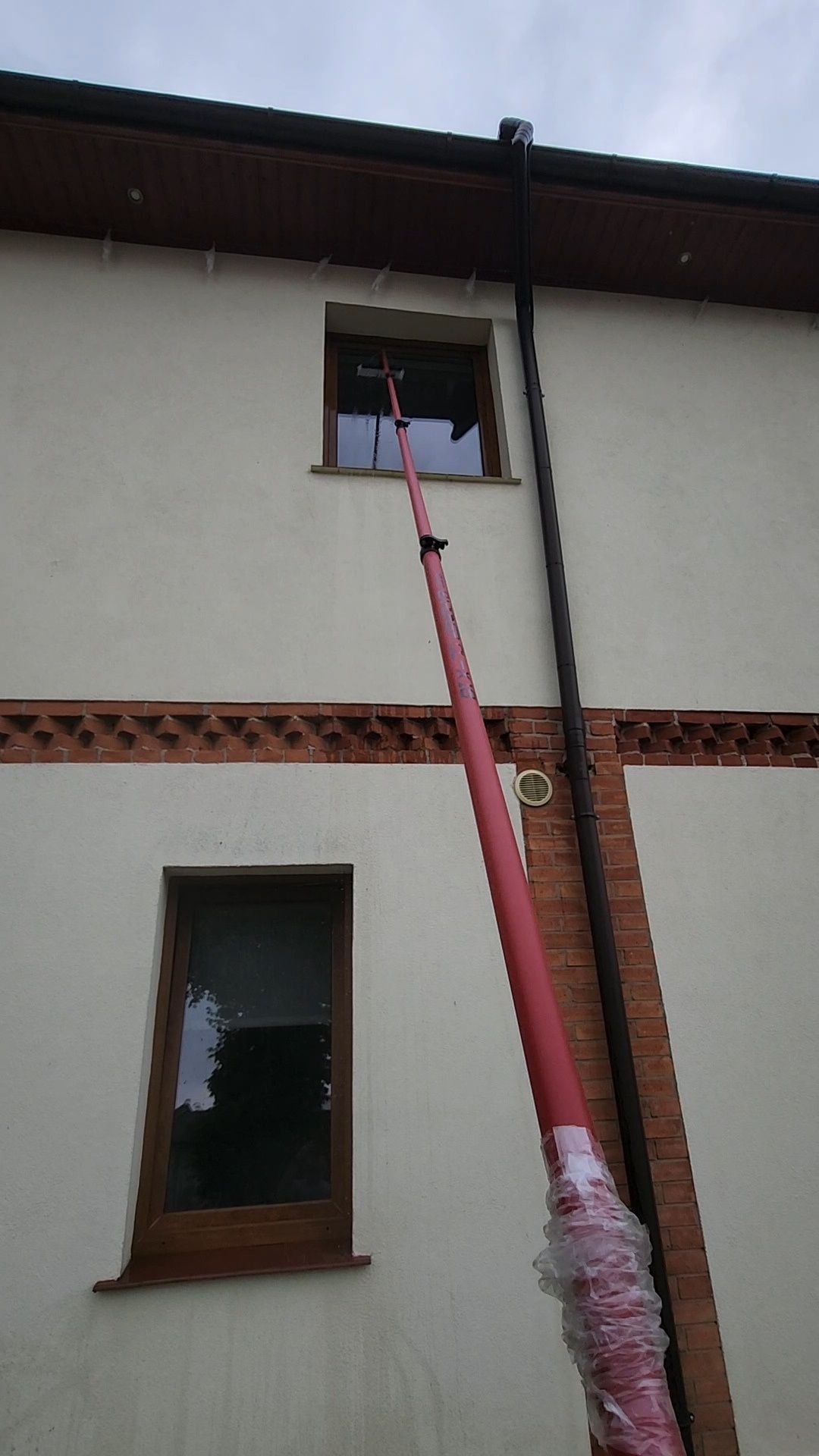 Mycie Paneli Fotowoltaicznych Fasad Szklanych Okien Woda Demi