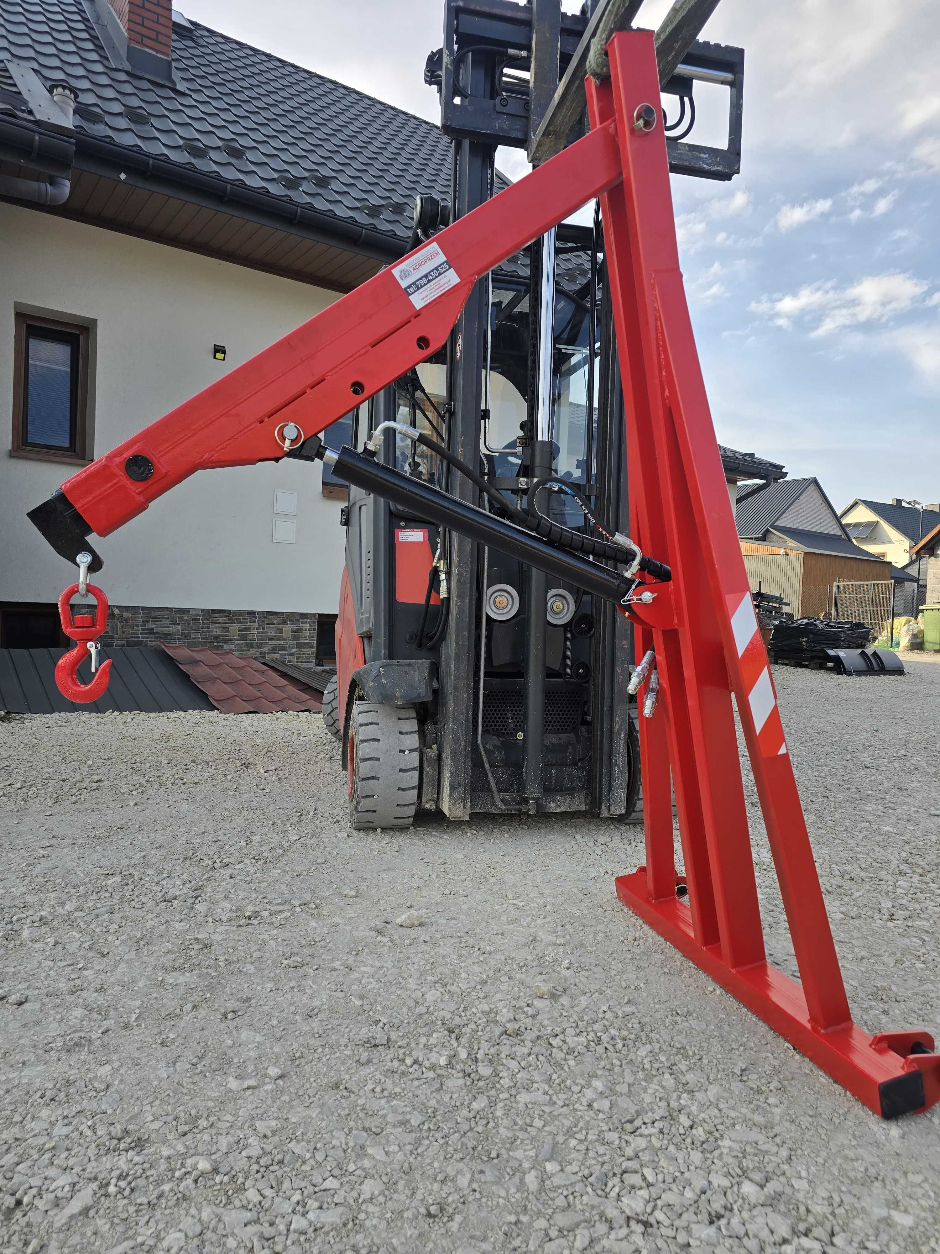 Podnośnik ładowacz bigbag z hakiem i mozliwoscia uchwytu do kłód