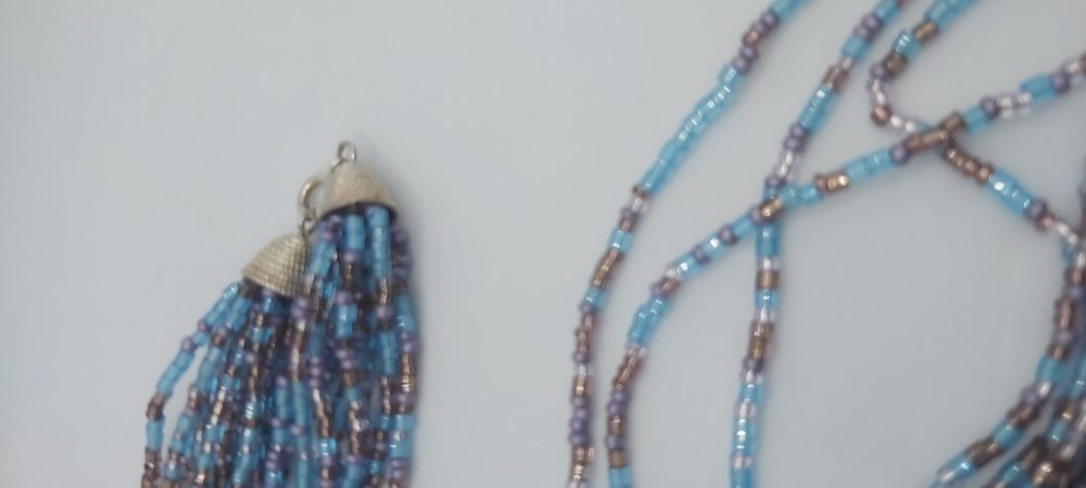 Colar de Missangas com Fecho de Prata