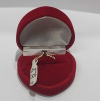 złoty pierścionek - białe złoto - próba 585 , lombard madej sc