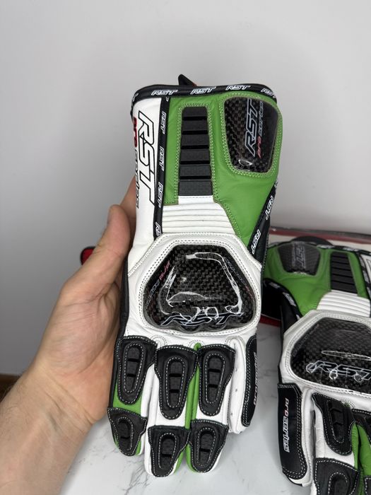 Nowe Rękawice Motocyklowe Rst S Pro Series CPX-C Carbon Sportowe Green