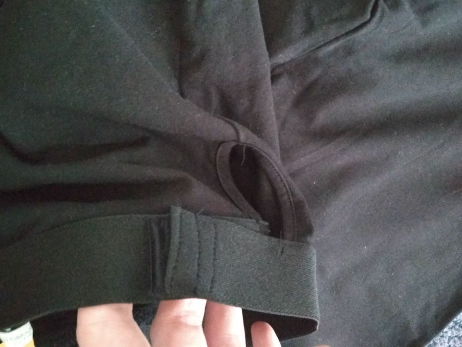 Nowe z metką legginsy ciążowe czarne bawełna XL