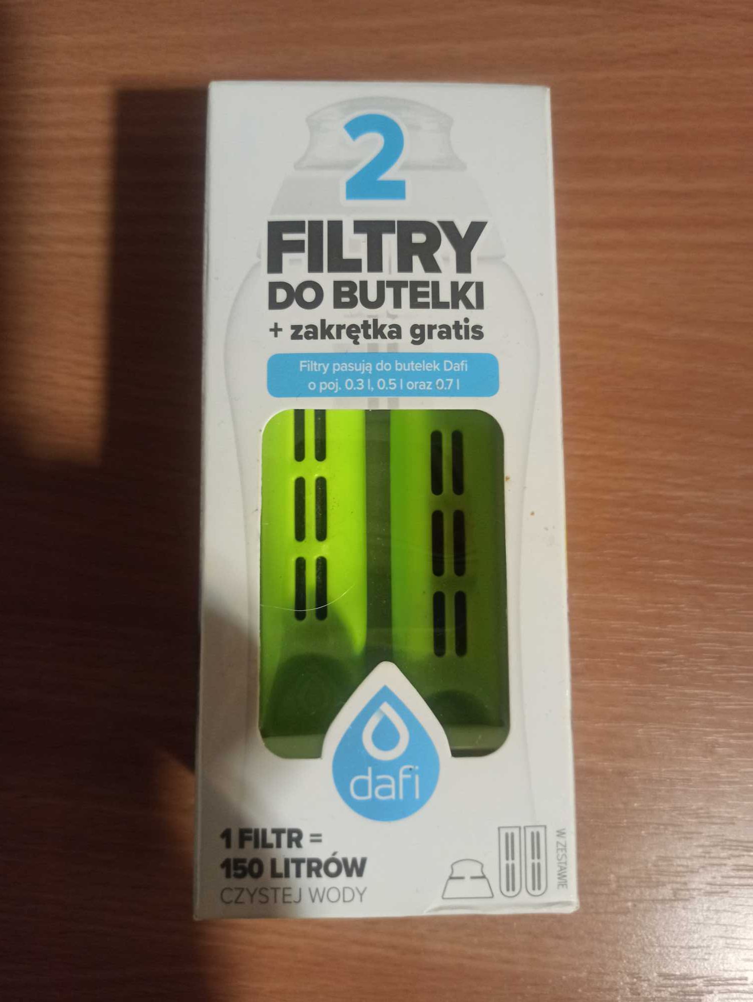 Wkład do butelki DAFI 2 filtry do butelki + 1 gratis
