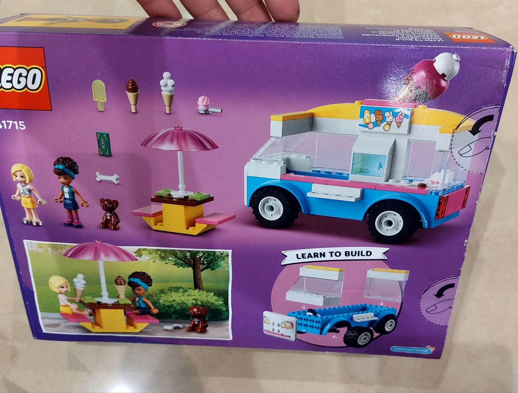Klocki lego friends auto z lodami
