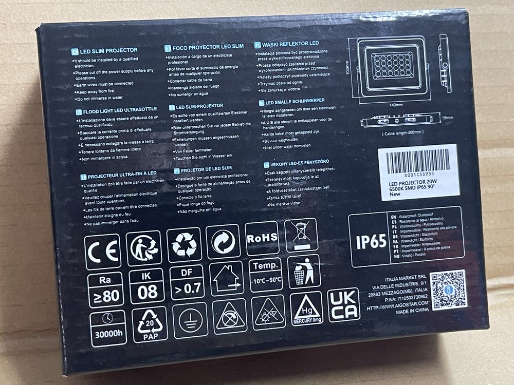 Holofotes 10W e 20W AIGOSTAR NOVOS!! "Ler anúncio"