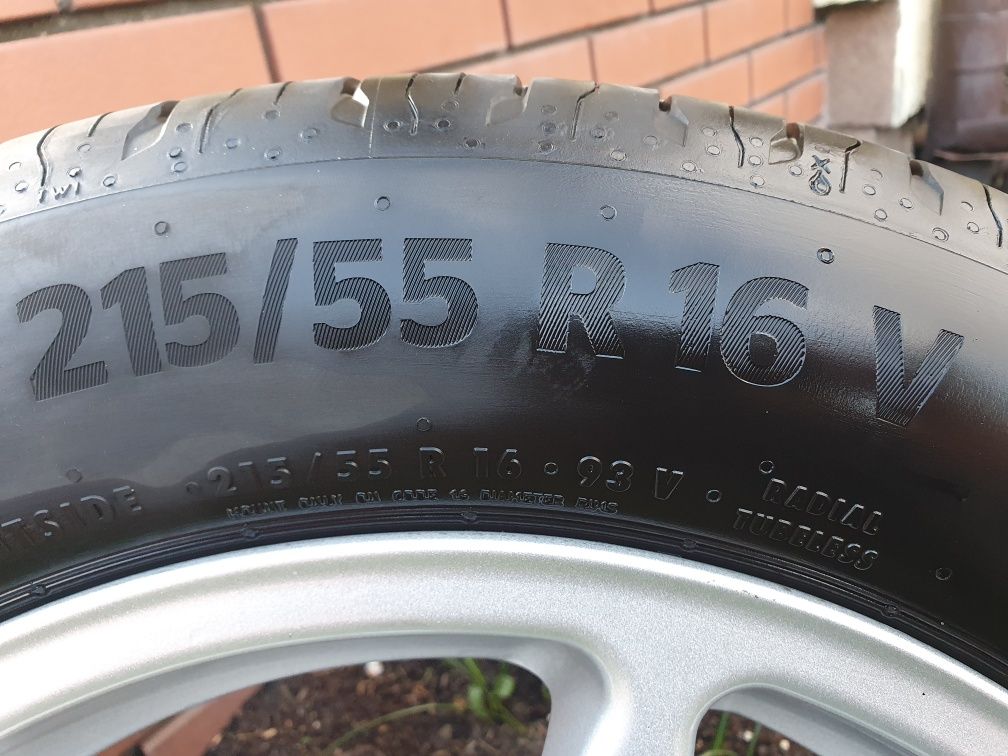 koła ,alufelgi  5x108, 16", Ford,opony letnie 2021 Continental