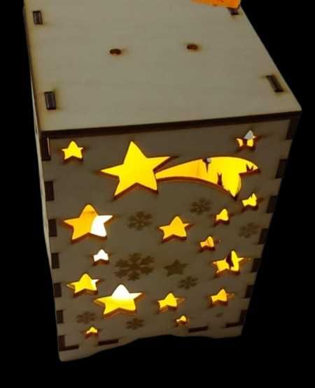 Lampion Latarenka Adwent gwiazdy roraty święta świecznik 14,2x9,7x9,7