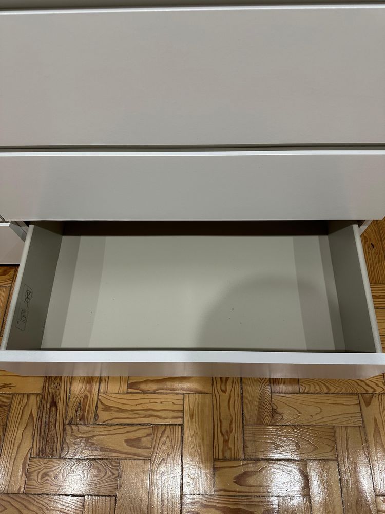 Cómoda c/6 gavetas, branco, 160x78 cm