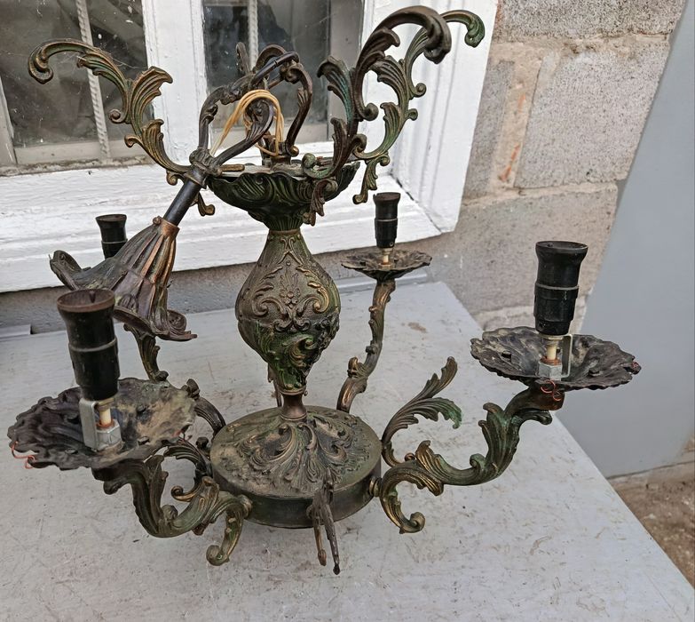 Светильник люстра СССР под бронзу