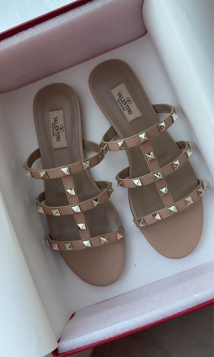 Klapki valentino 36 rozmiar skóra naturałna