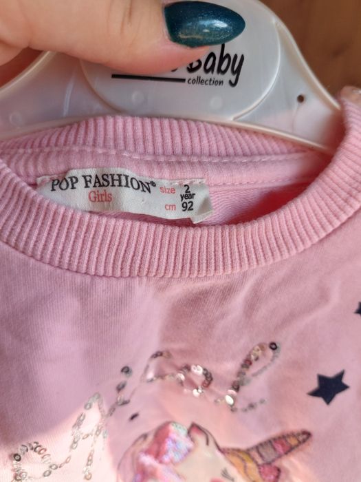 Bluza dla dziewczynki z jednorożcem r.92