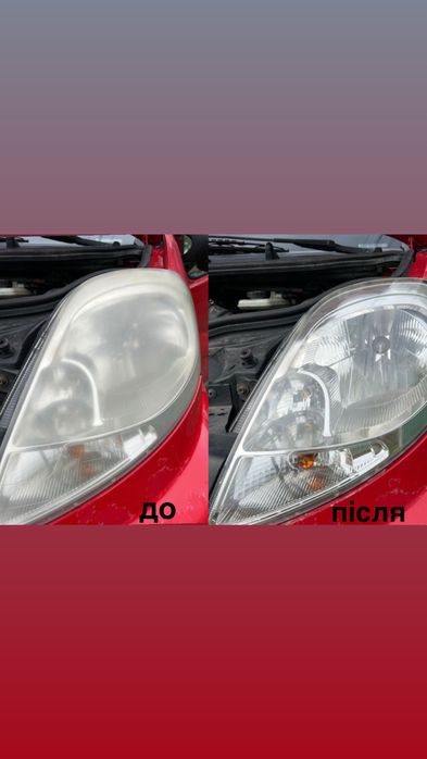 Полірування фар авто!