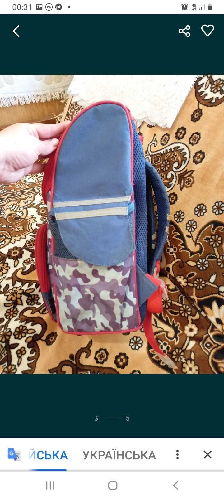 Рюкзак для хлопчика (1-4 клас)