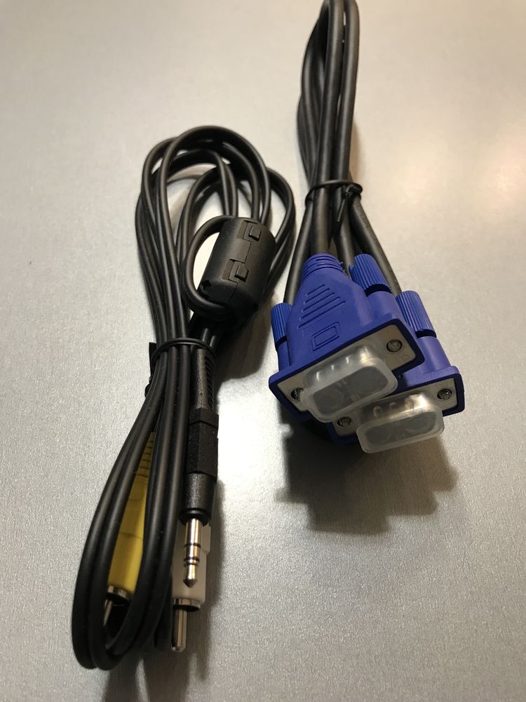 Шнур кабель переходник VGA-VGA, аудио