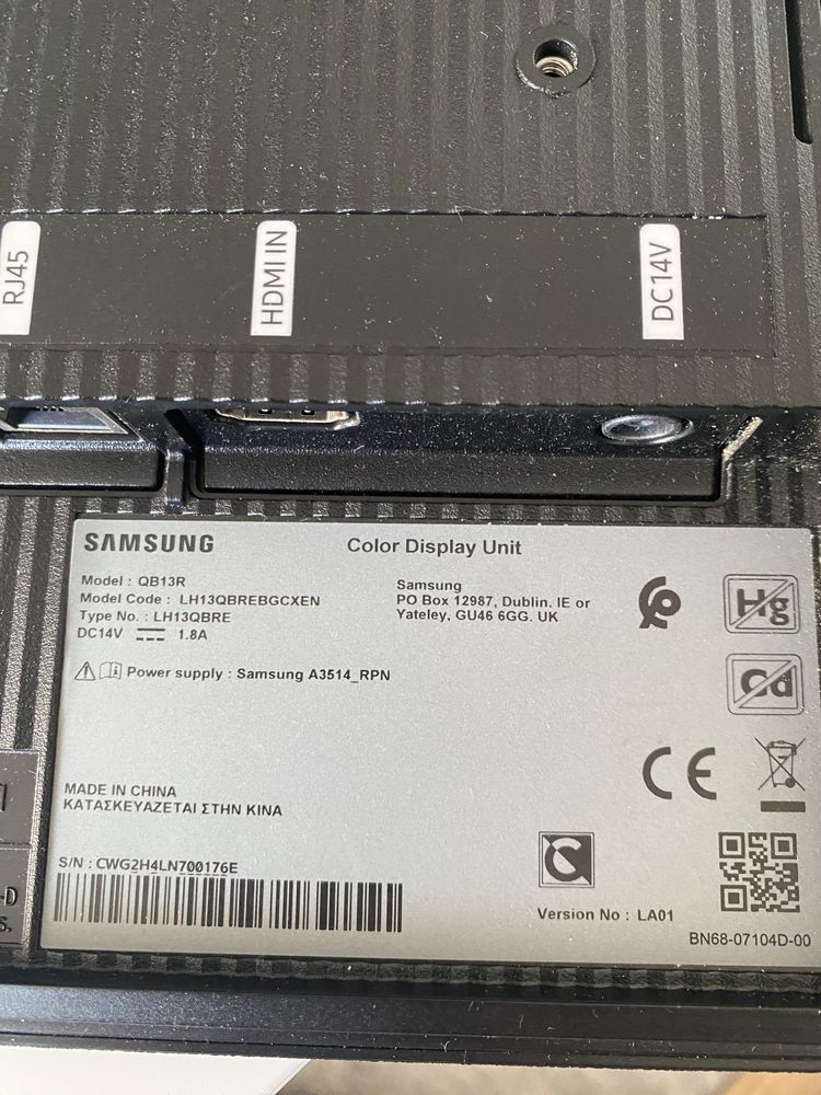 Monitor LED Samsung QB13R 13"