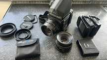 Mamiya RB67 pro s + 2 lentes + prisma + 2 back 67 + 1 back 645