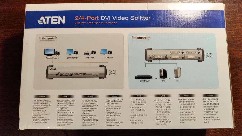 Разветвитель DVI ATEN VS-162, сплиттер DVI новый