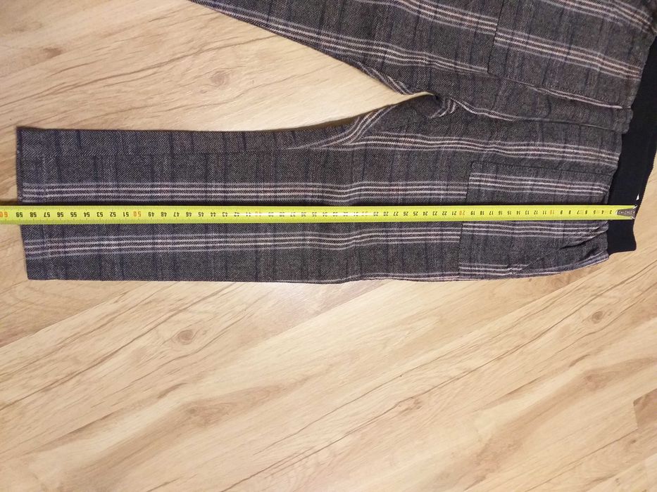 eleganckie spodnie w kratę rozm 110 Zara